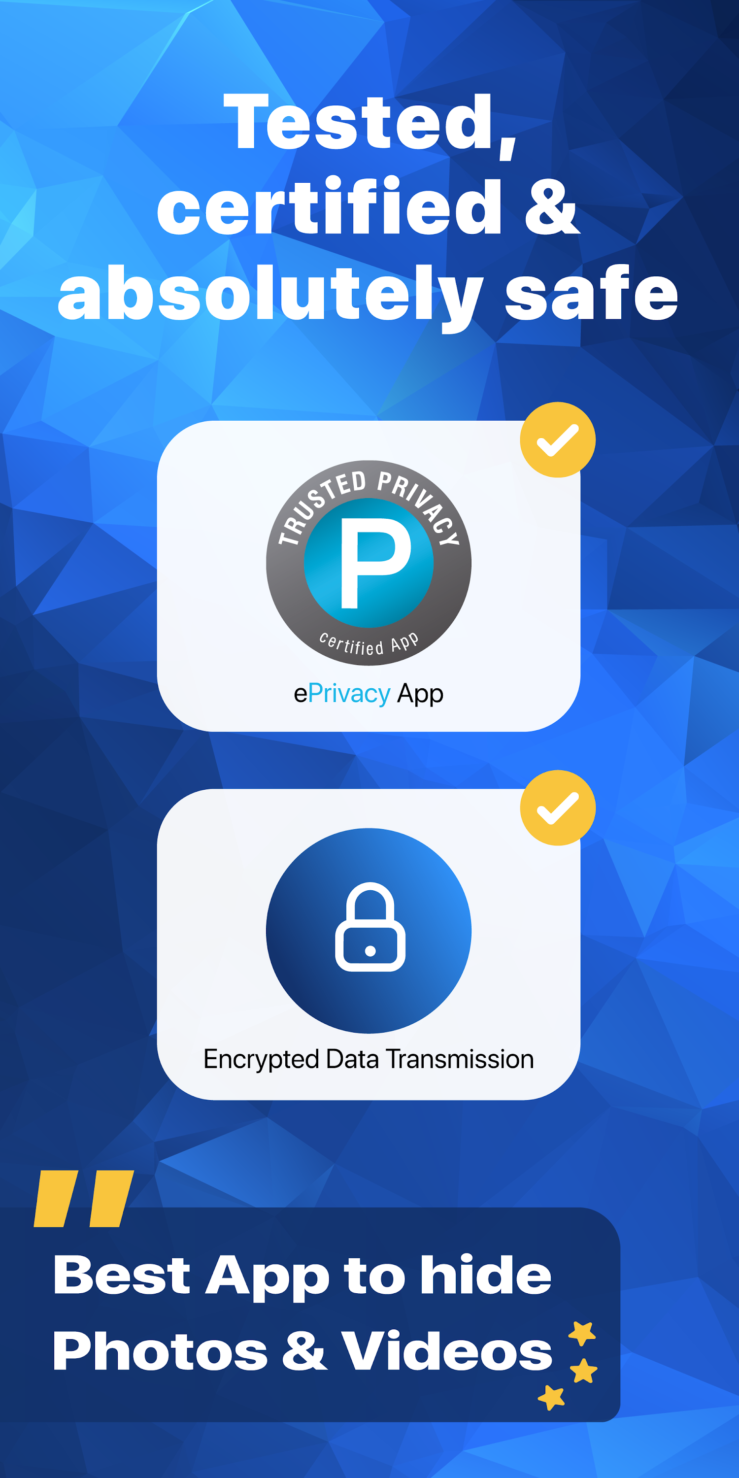 اسکرین شات 1 برنامه LockMyPix Safe Photo Vault