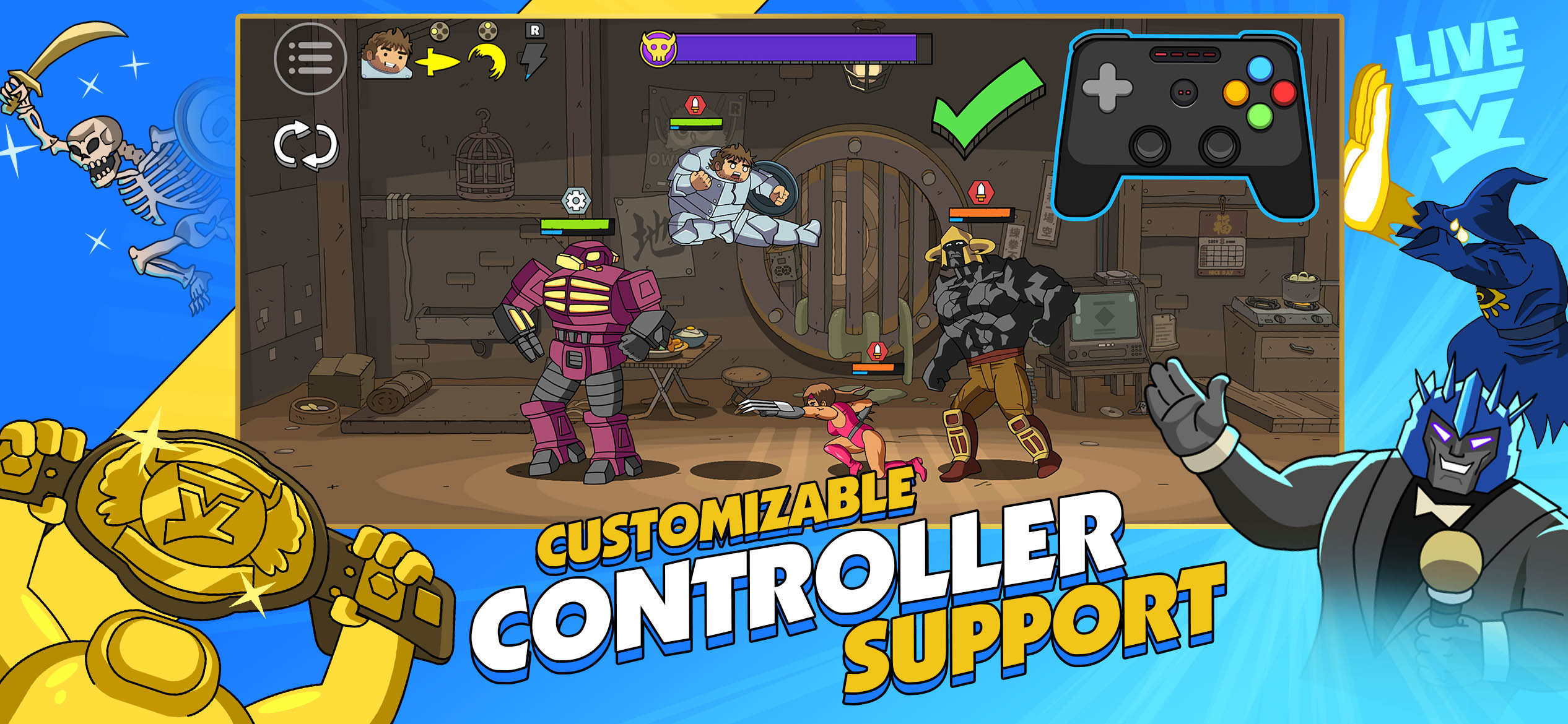 اسکرین شات 8 بازی Punch TV: Fighting Game Show