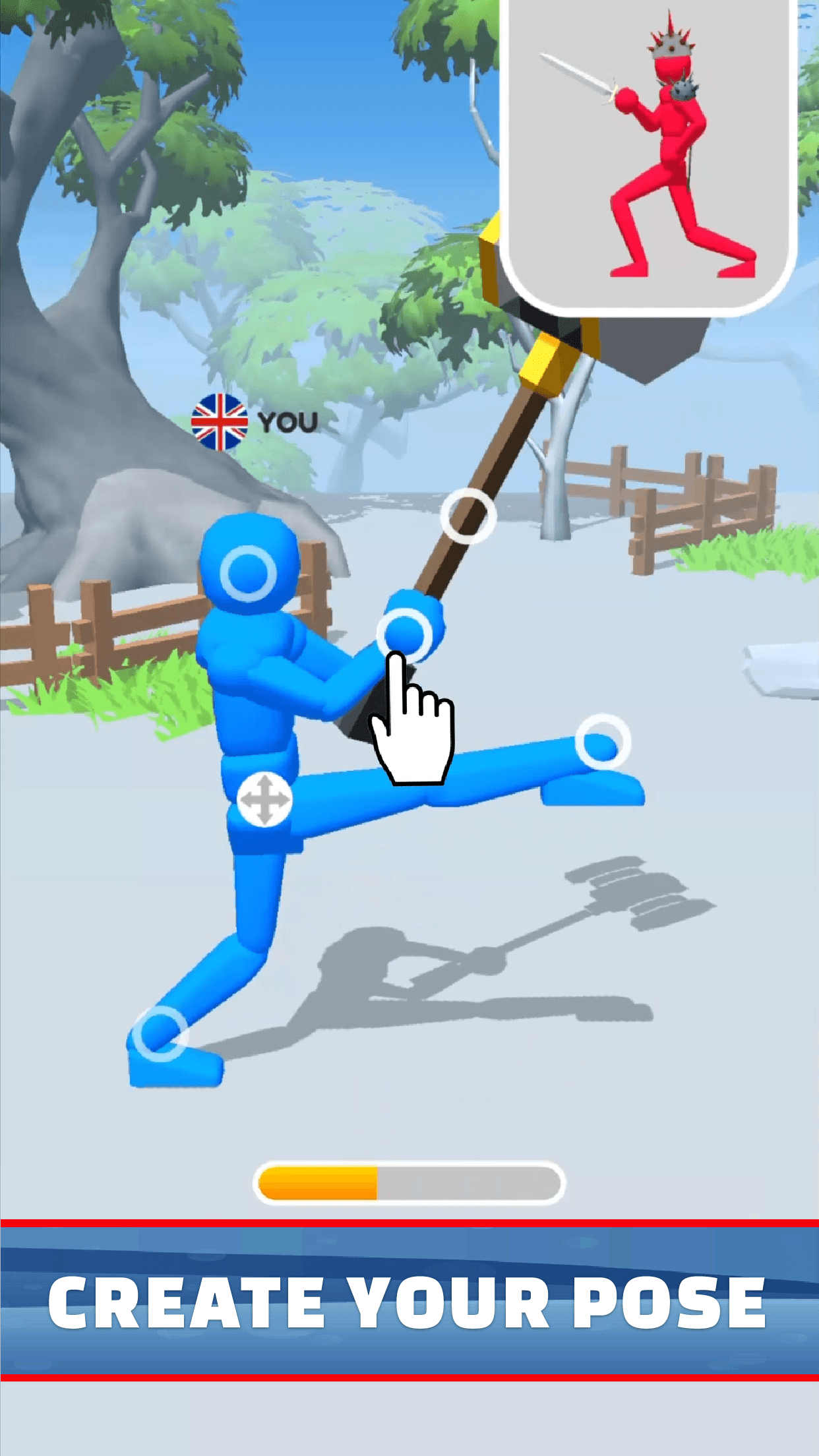 اسکرین شات بازی Fight Pose - Stickman Clash 1
