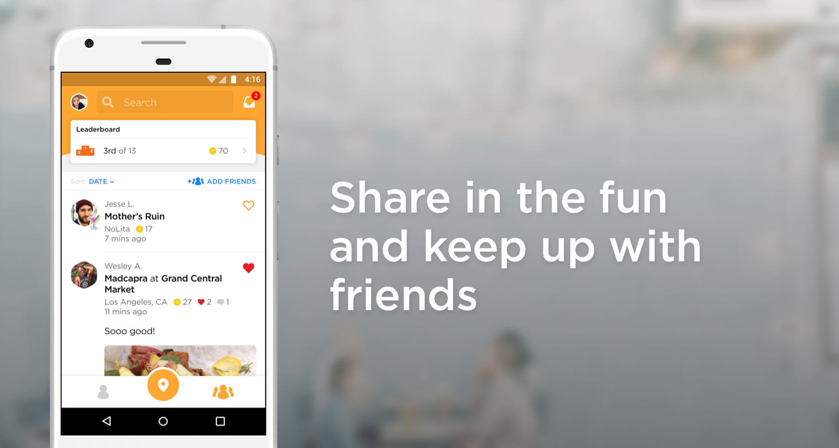 اسکرین شات 3 برنامه Foursquare Swarm: Check In