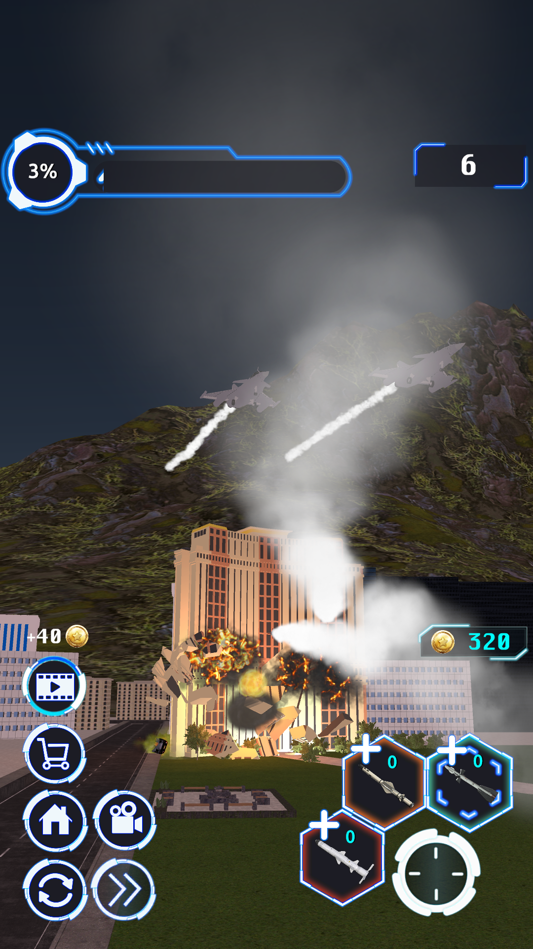 اسکرین شات 6 بازی City Demolish: Rocket Smash!