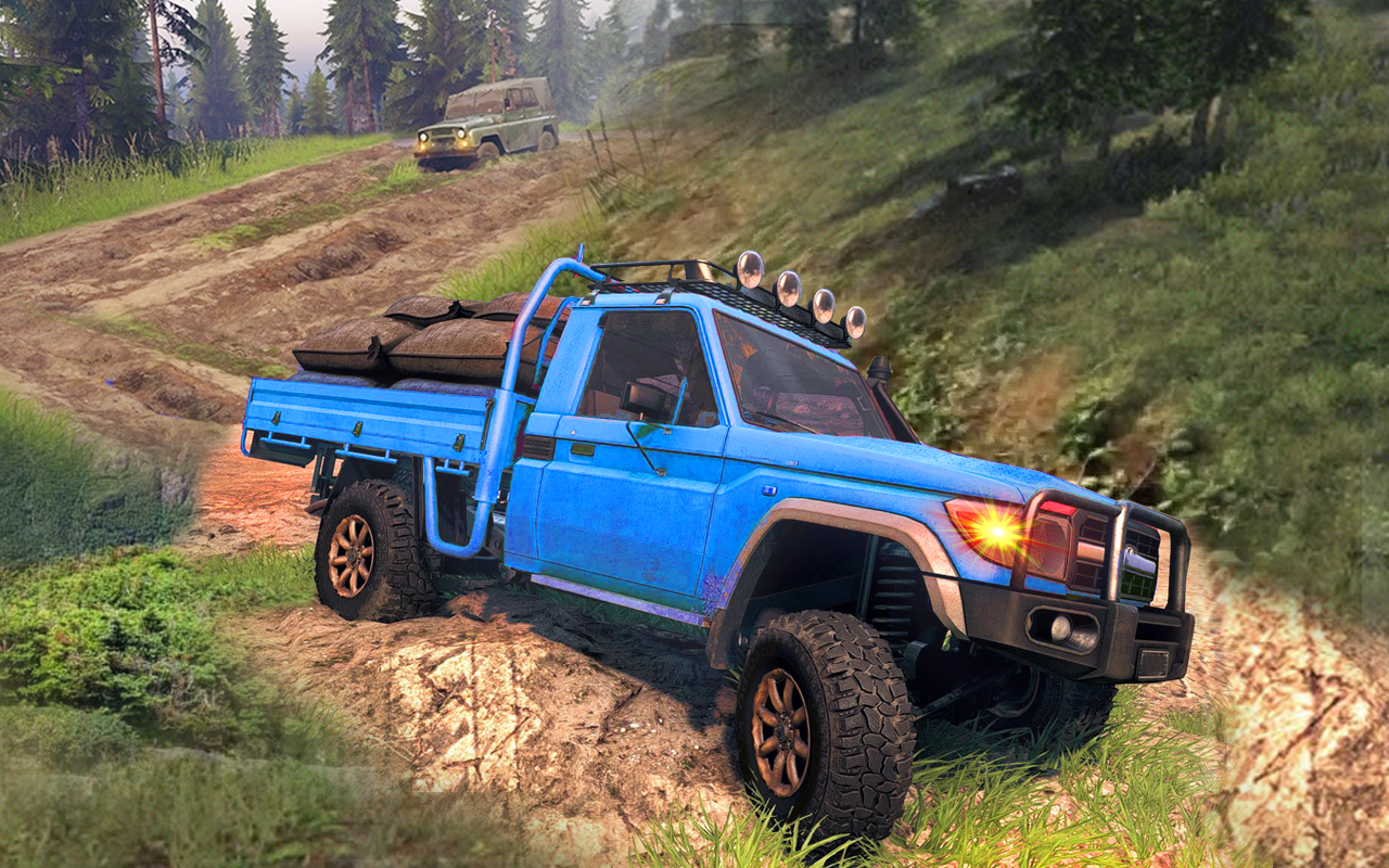 اسکرین شات 2 بازی 4x4 Pickup Truck Simulator: Offroad Truck Driving