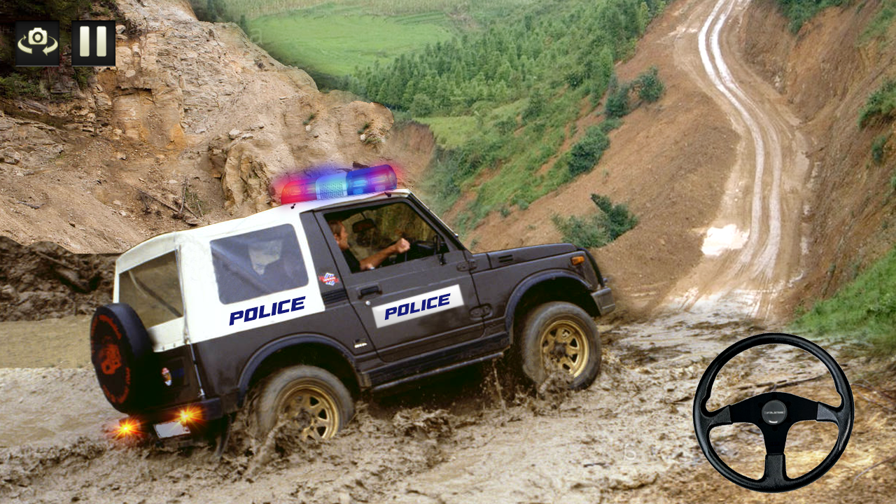 اسکرین شات 1 بازی Fast Police Jeep Simulator: Police Car Chase Game