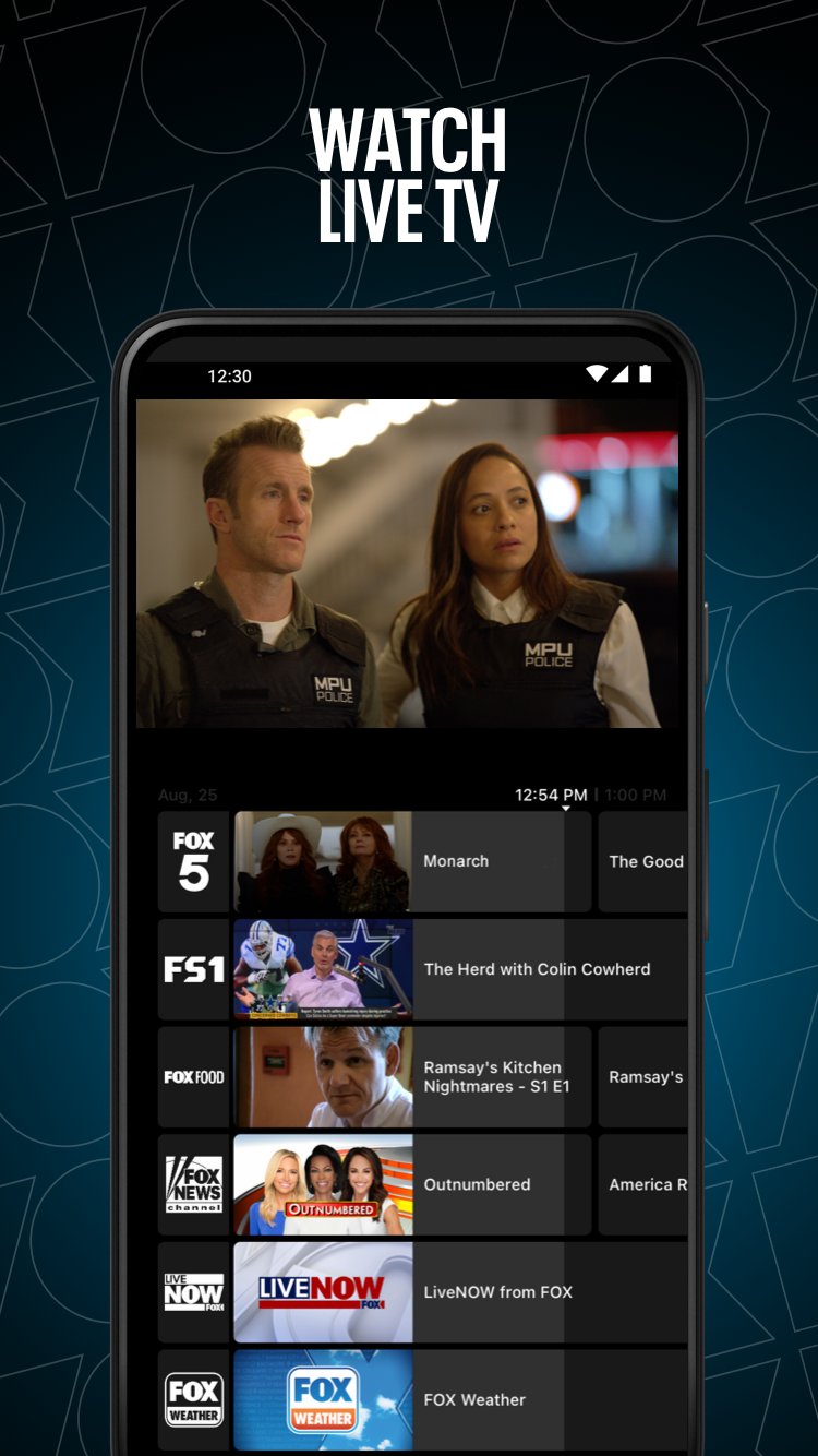 اسکرین شات 5 برنامه FOX NOW: Watch TV & Sports