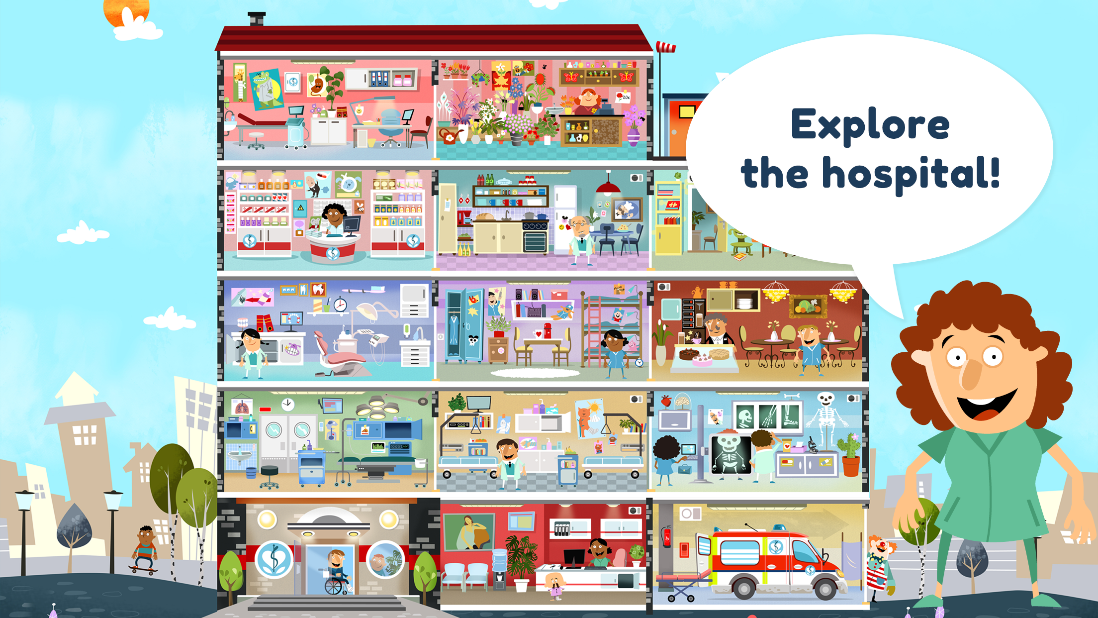اسکرین شات 1 برنامه Little Hospital