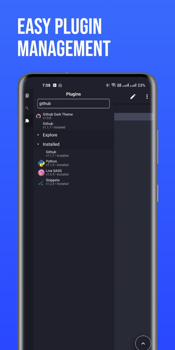 اسکرین شات 7 برنامه Acode - code editor | FOSS