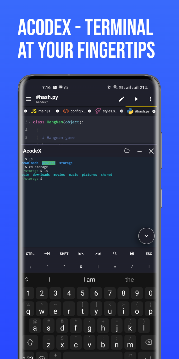اسکرین شات 4 برنامه Acode - code editor | FOSS