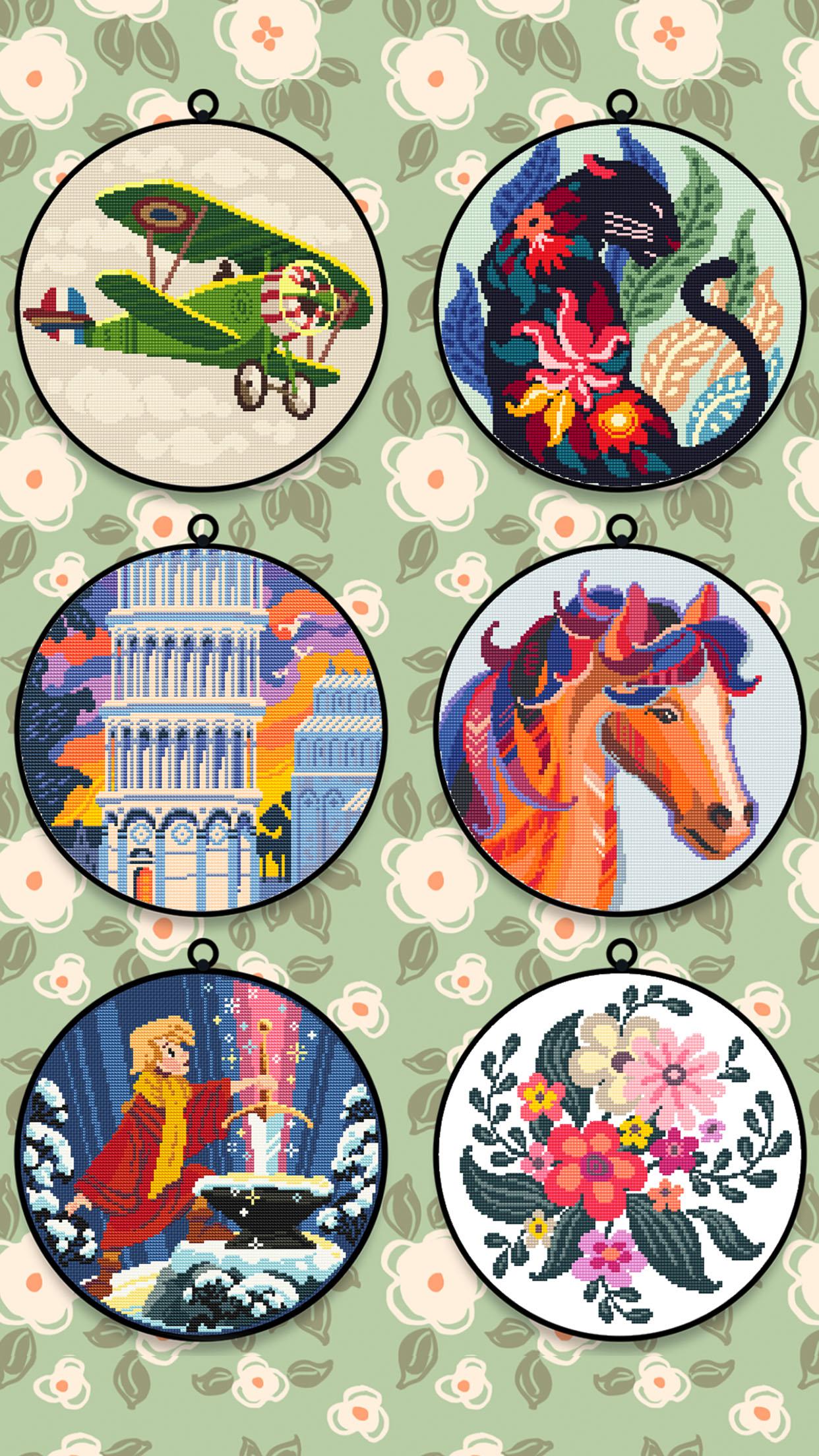 اسکرین شات 1 بازی Cross Stitch Club