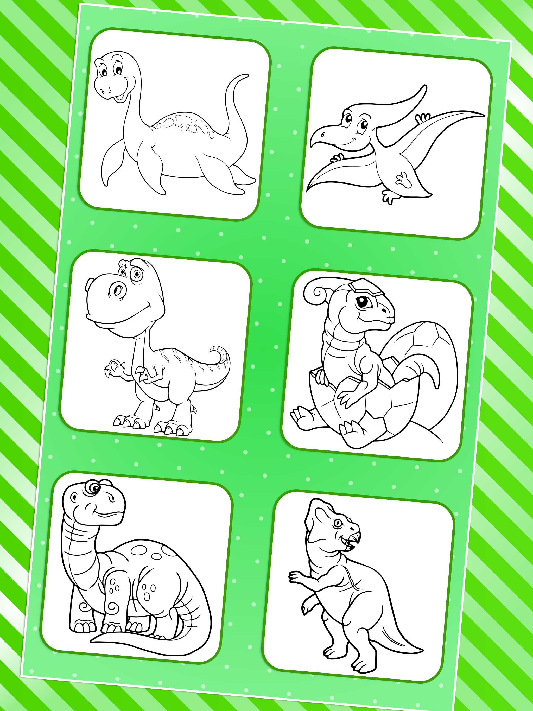 اسکرین شات 3 برنامه Dino Coloring Pages