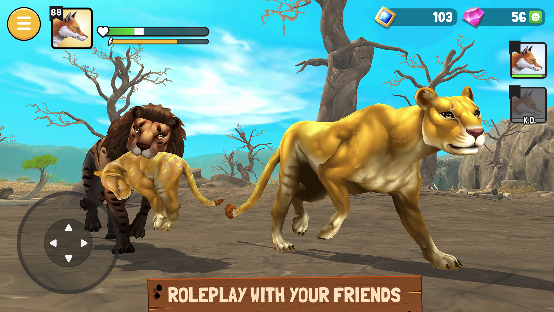 اسکرین شات 2 بازی Animal Kingdoms: Wolf Sim MMO