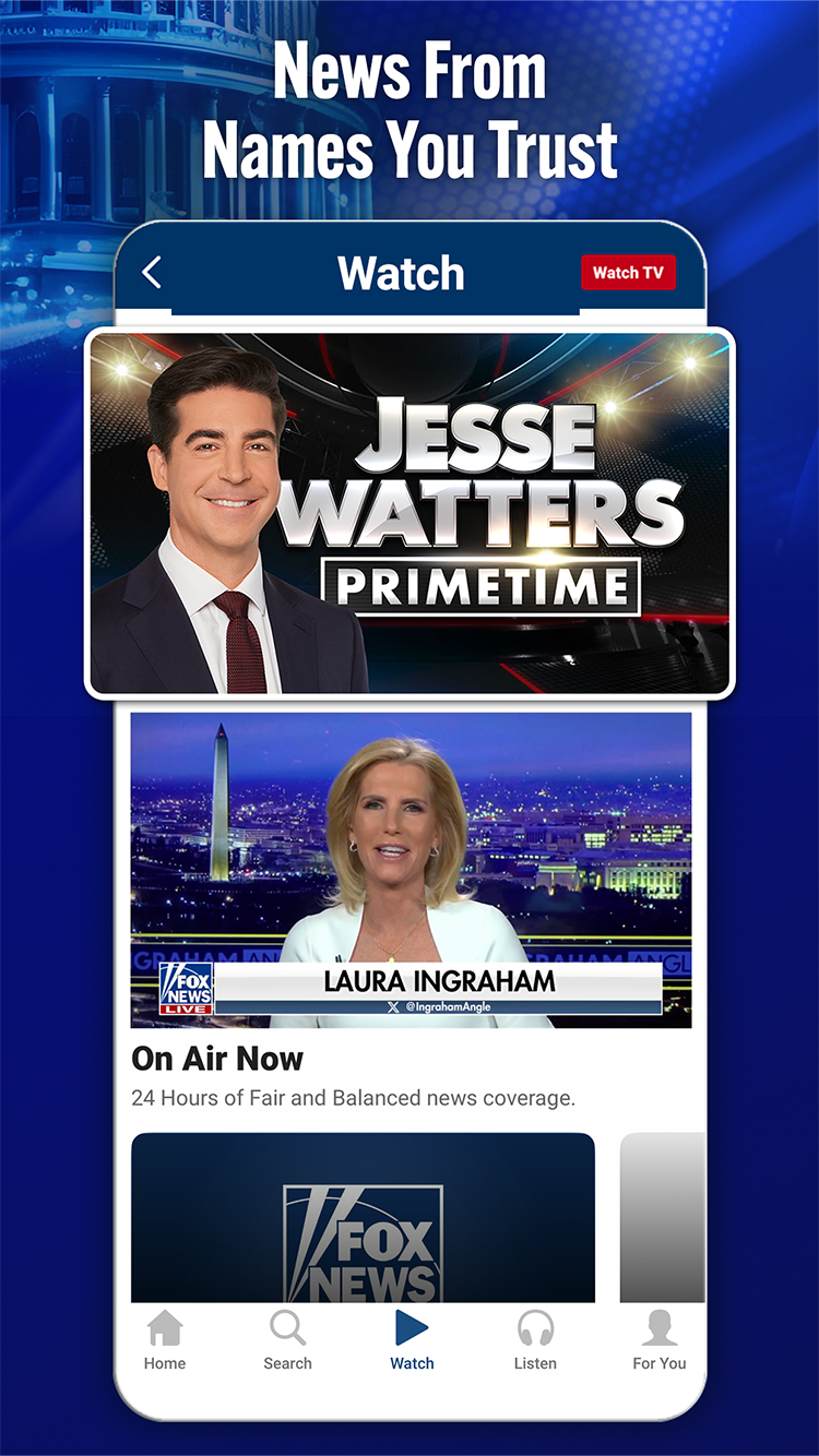 اسکرین شات 1 برنامه Fox News - Daily Breaking News