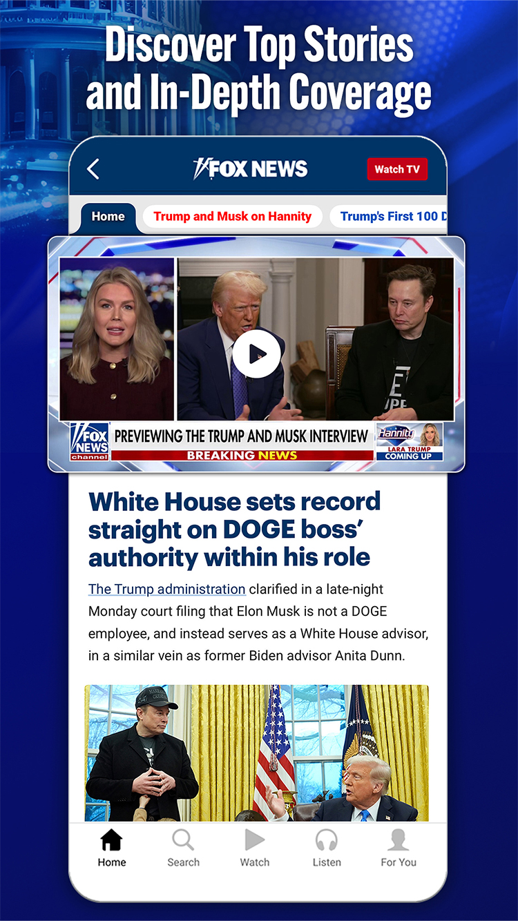 اسکرین شات 1 برنامه Fox News - Daily Breaking News