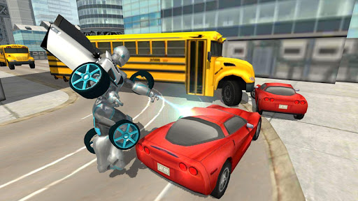 اسکرین شات 5 بازی Flying Car Robot Simulator