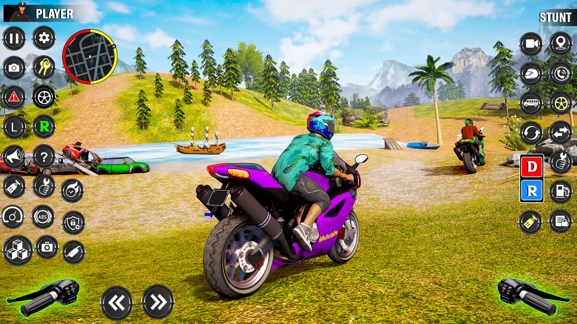 اسکرین شات 2 بازی Heavy Bike Racing Motor Tour
