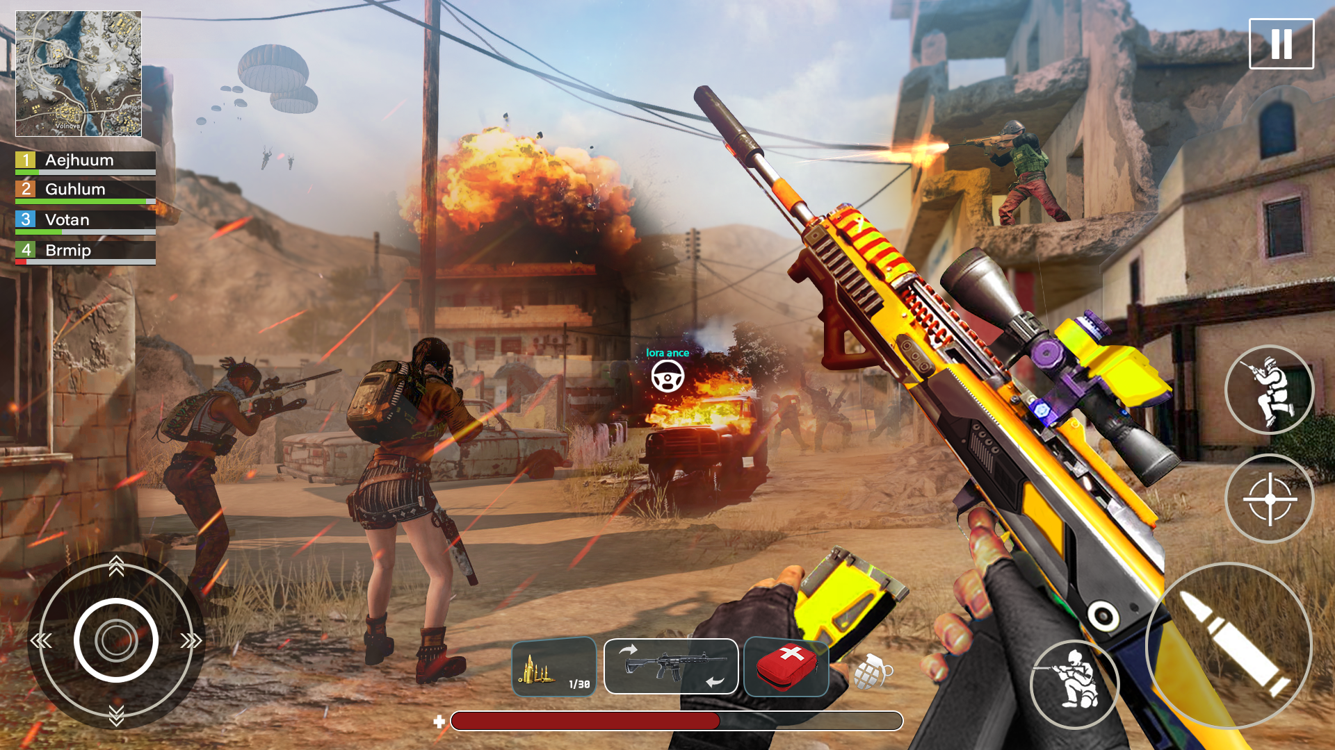 اسکرین شات 1 بازی Fire gun game