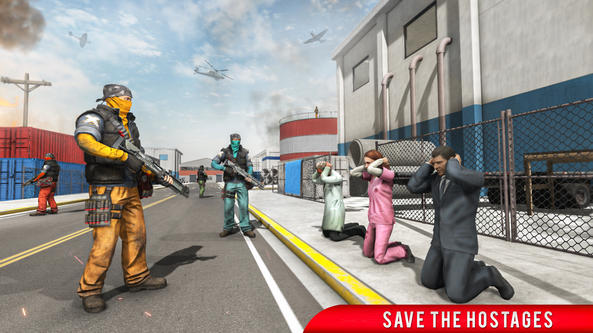 اسکرین شات 3 برنامه Gun games offline - Survival