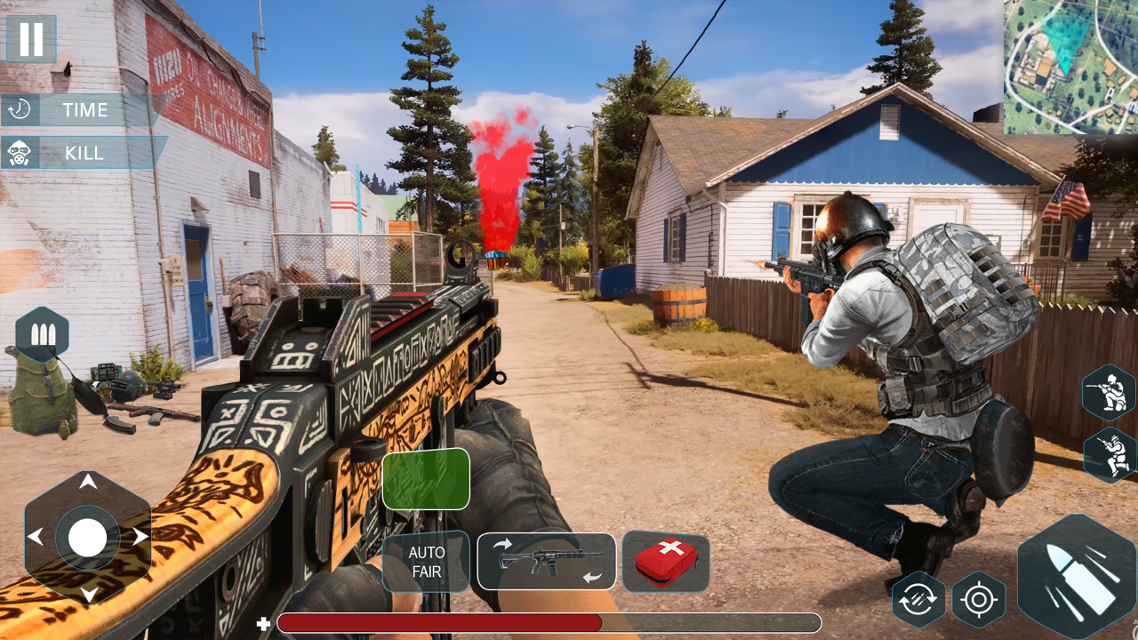 اسکرین شات 3 بازی Gun Shoot War: Squad Fire 3d