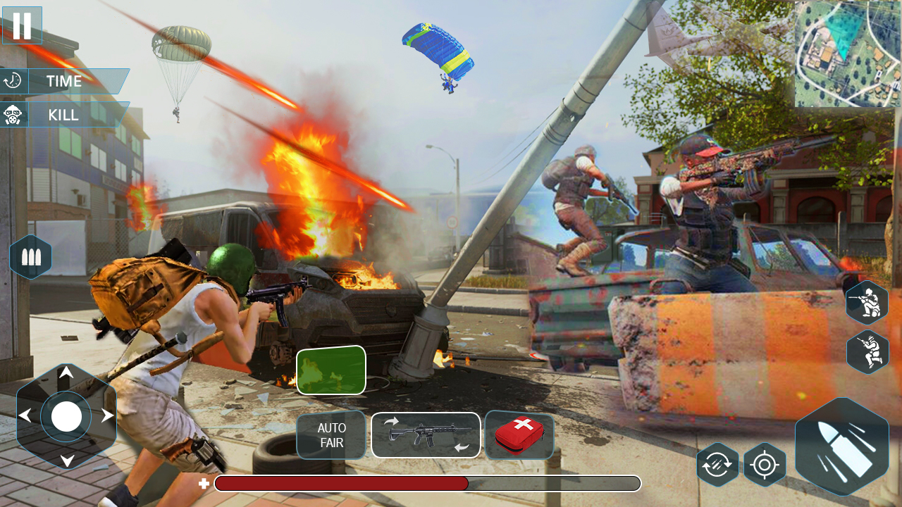 اسکرین شات 2 بازی Gun Shoot War: Squad Fire 3d