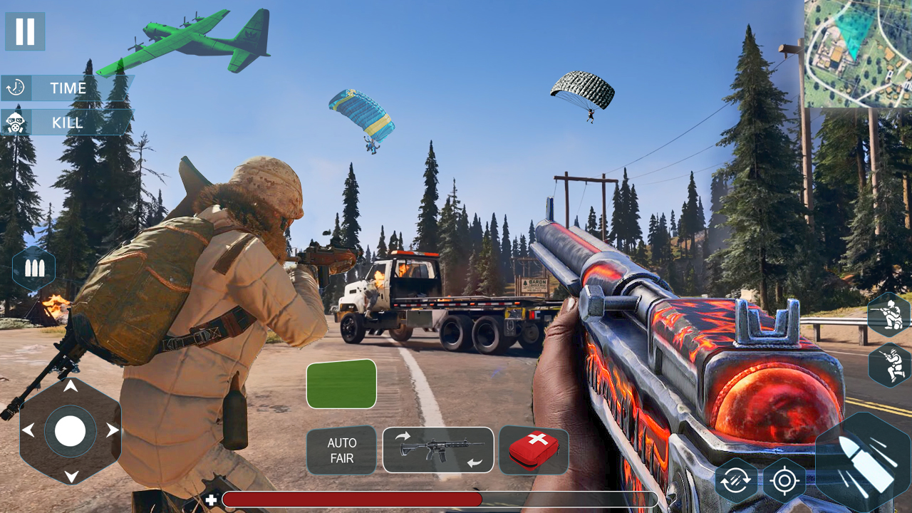 اسکرین شات 4 بازی Gun Shoot War: Squad Fire 3d