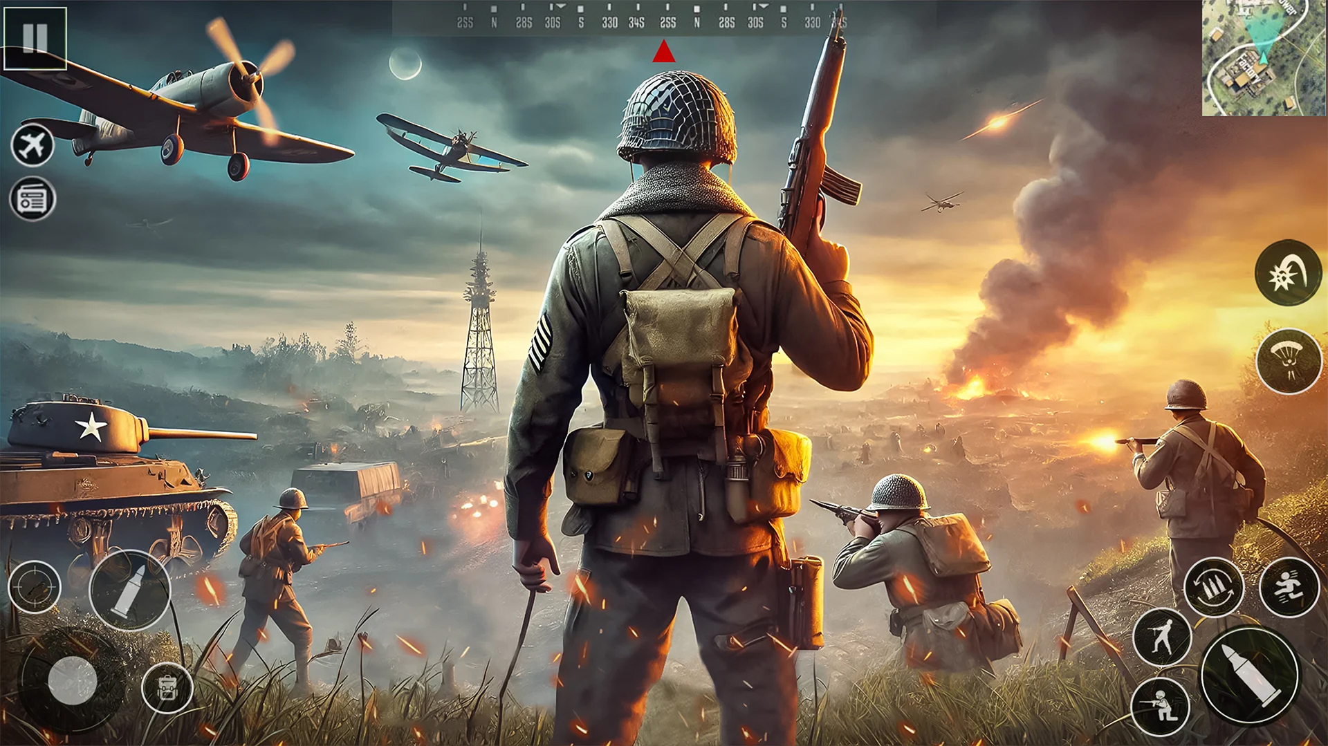 اسکرین شات 1 بازی Call of World War Battlefield