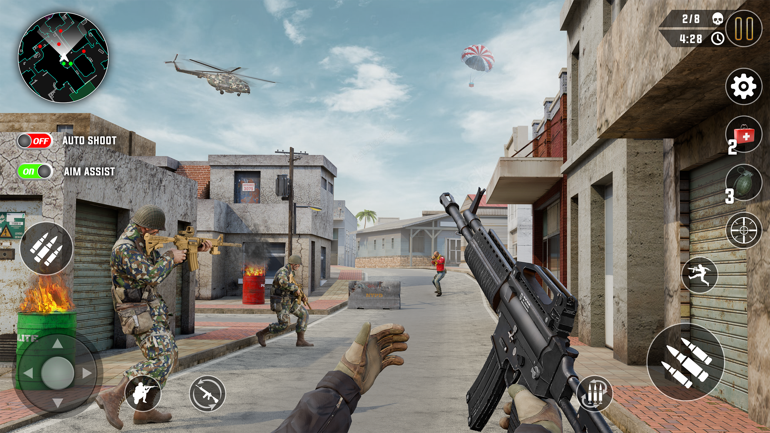 اسکرین شات 3 بازی Fps Gun Strike : 3D Gun Games