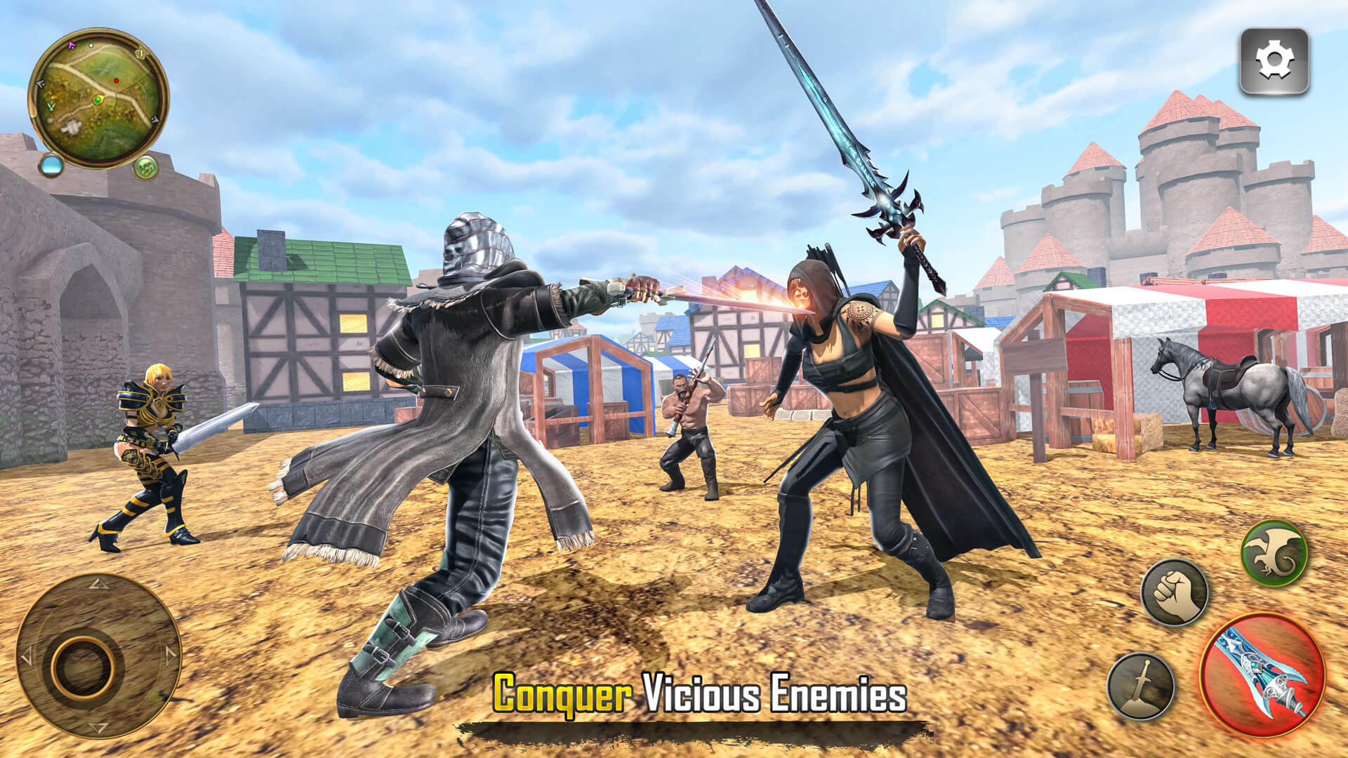 اسکرین شات 2 برنامه Shadow RPG Fighting Games