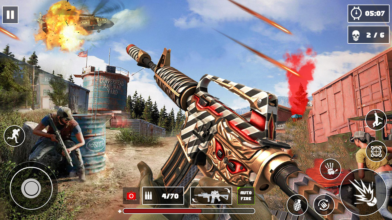 اسکرین شات 3 برنامه Survival Squad Fire battle PVP