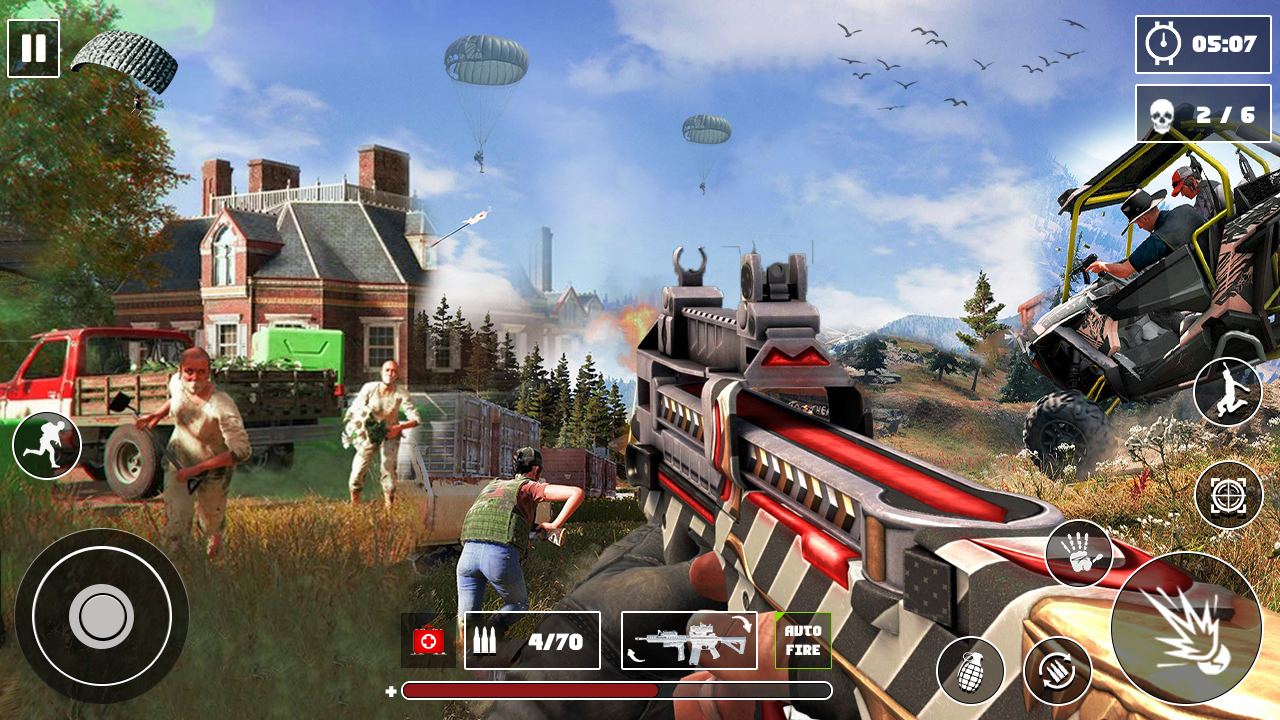 اسکرین شات 1 برنامه Survival Squad Fire battle PVP