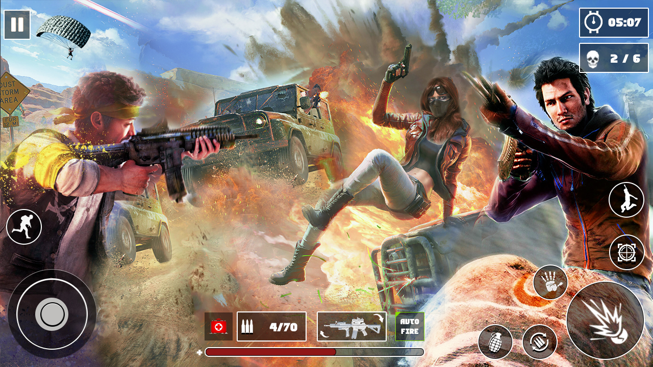 اسکرین شات 2 برنامه Survival Squad Fire battle PVP