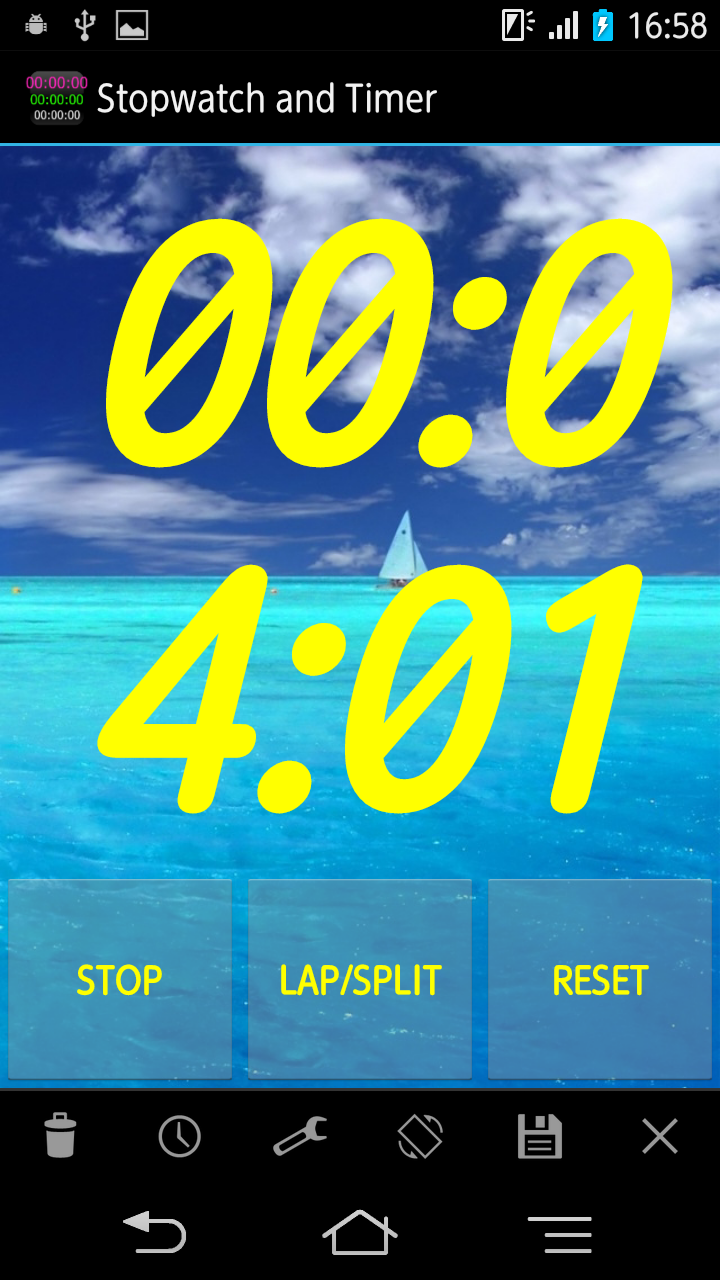 اسکرین شات 3 برنامه Talking Stopwatch & Timer