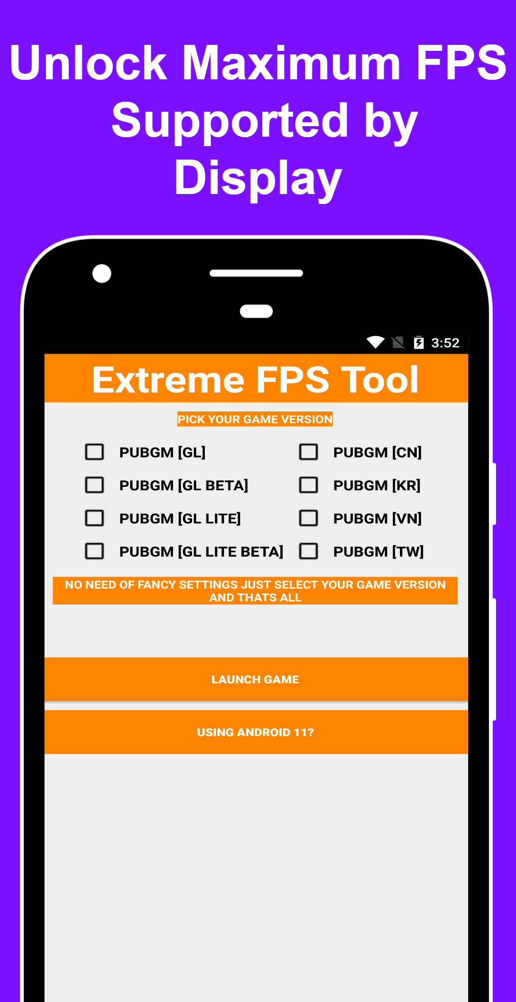 اسکرین شات 5 برنامه Extrem 90fps tool:unlock 90fps