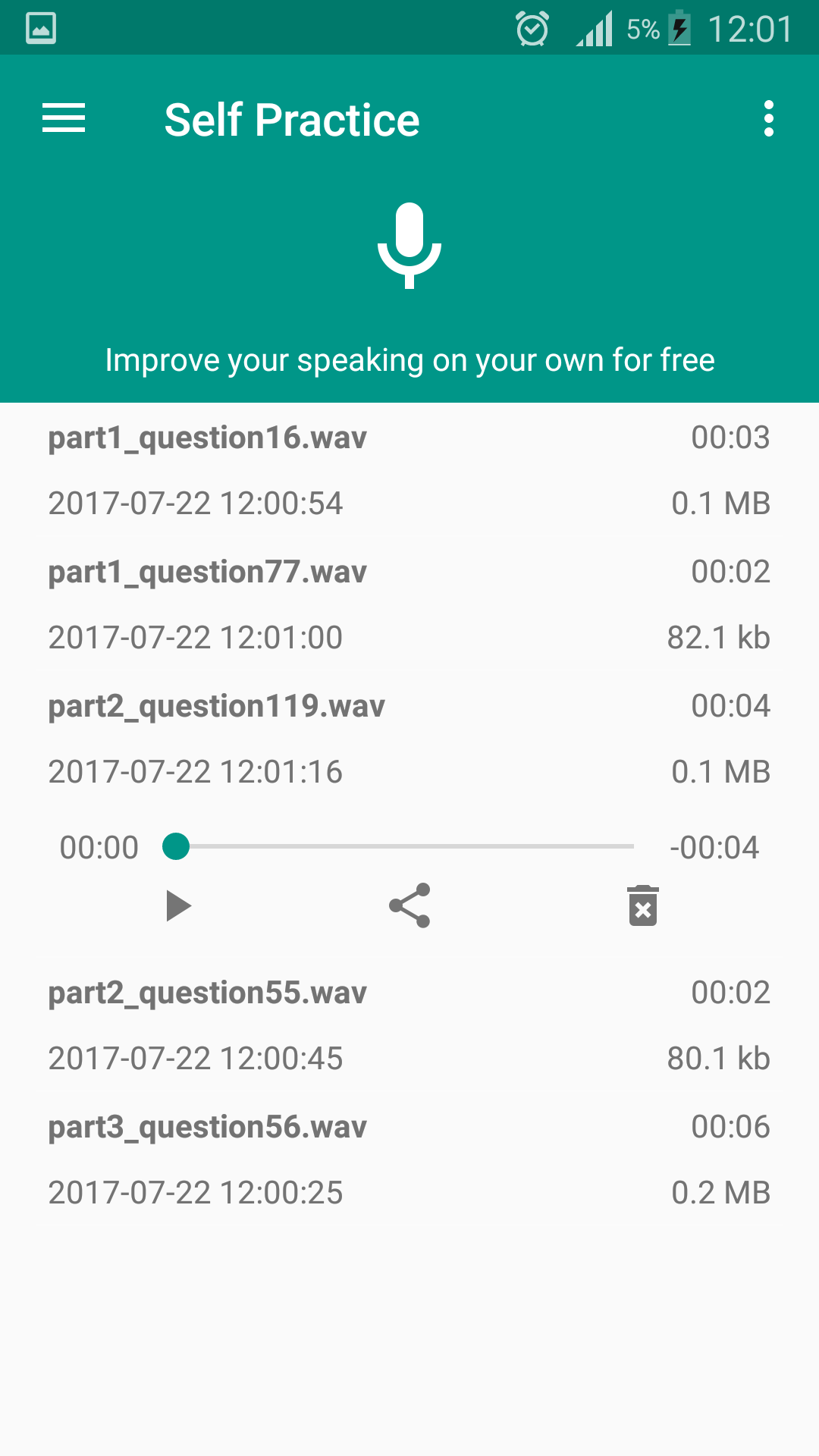 اسکرین شات 7 برنامه IELTS Speaking