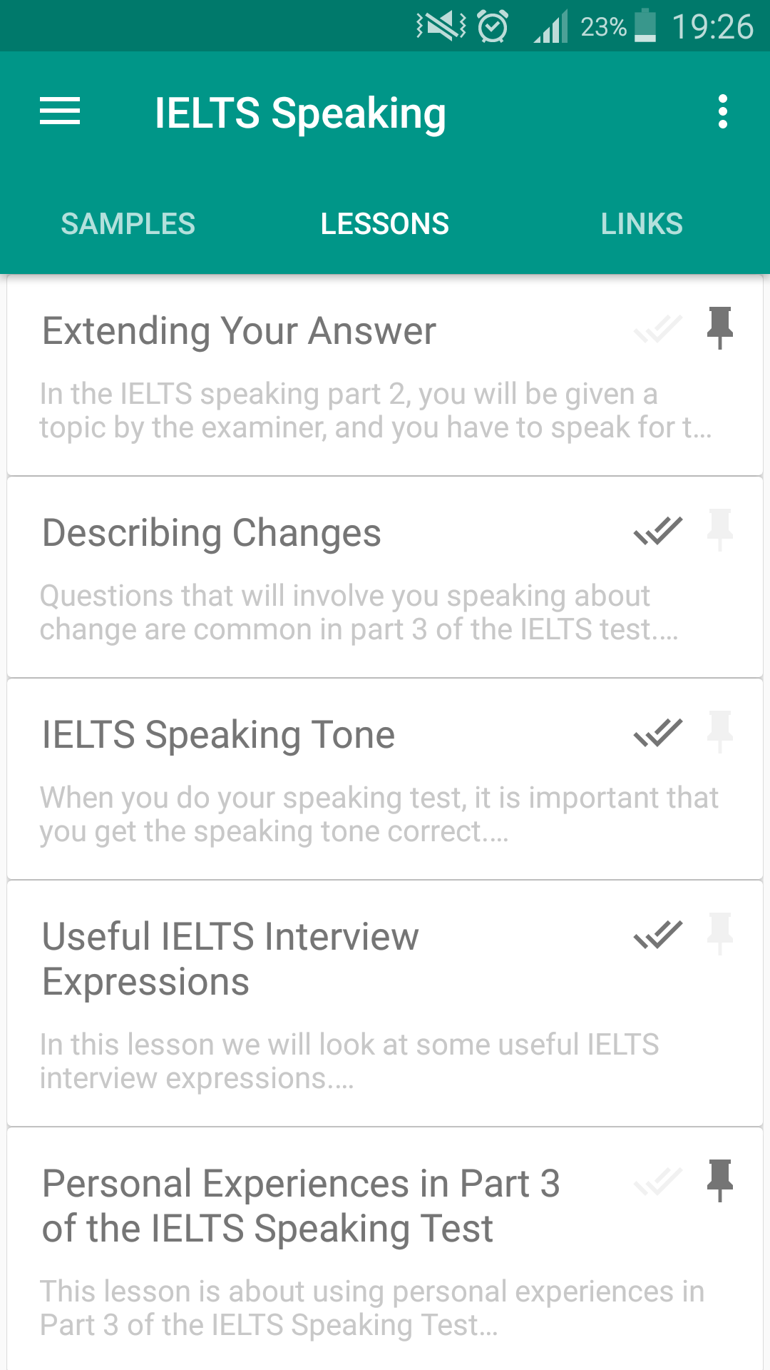 اسکرین شات 1 برنامه IELTS Speaking