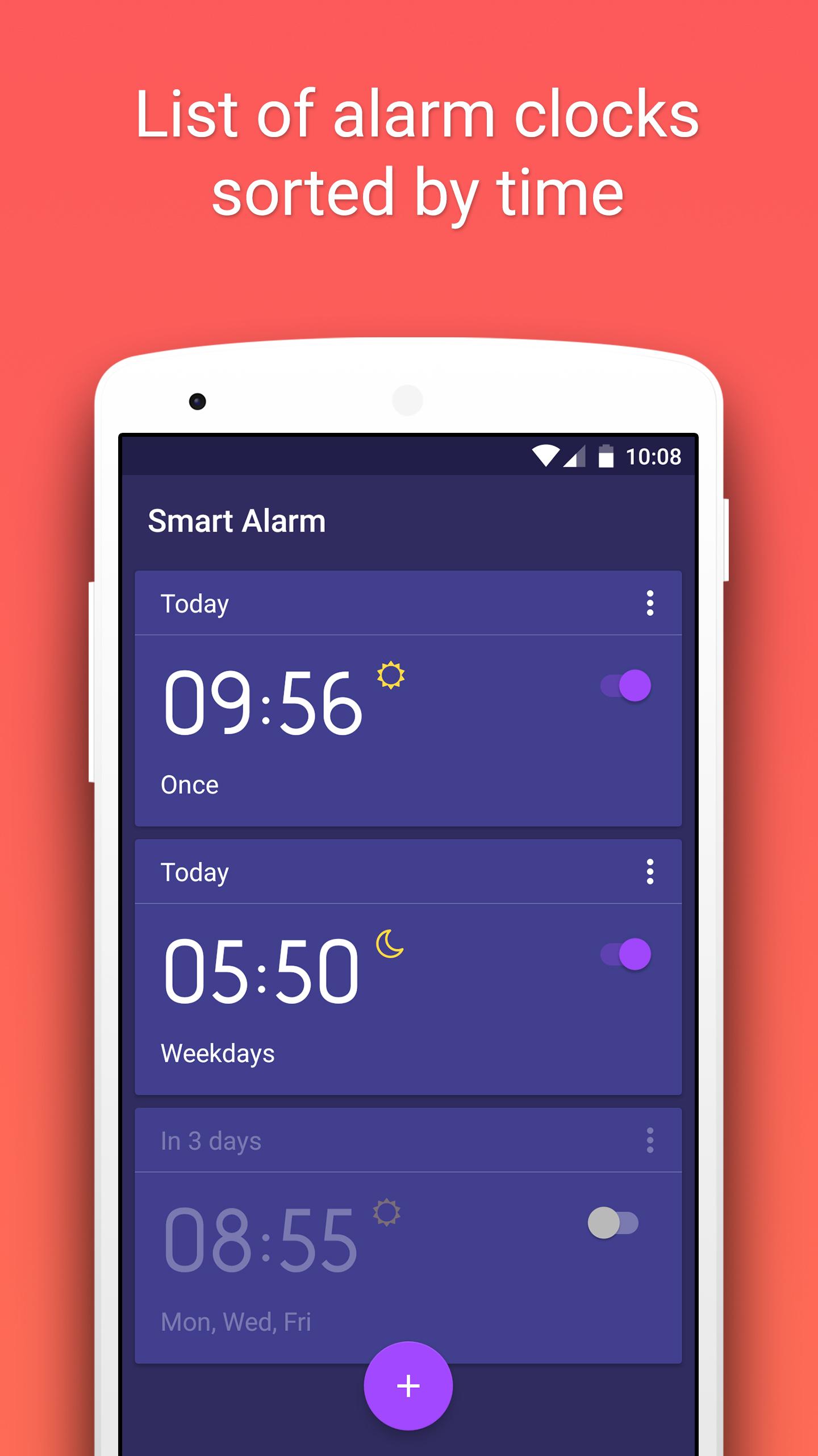 اسکرین شات 3 برنامه Smart Alarm Clock