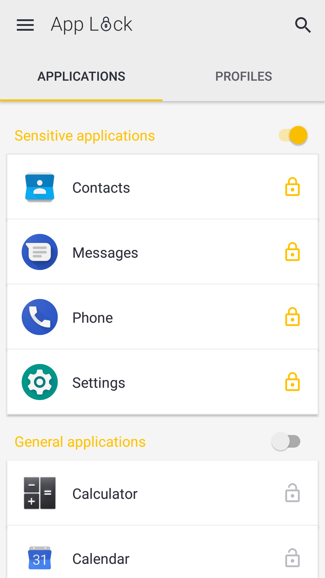 اسکرین شات 1 برنامه App Lock