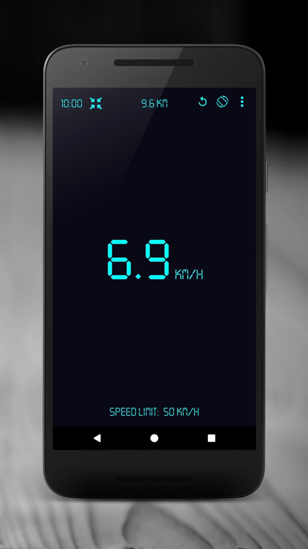 اسکرین شات 1 برنامه GPS Speedometer Distance Meter
