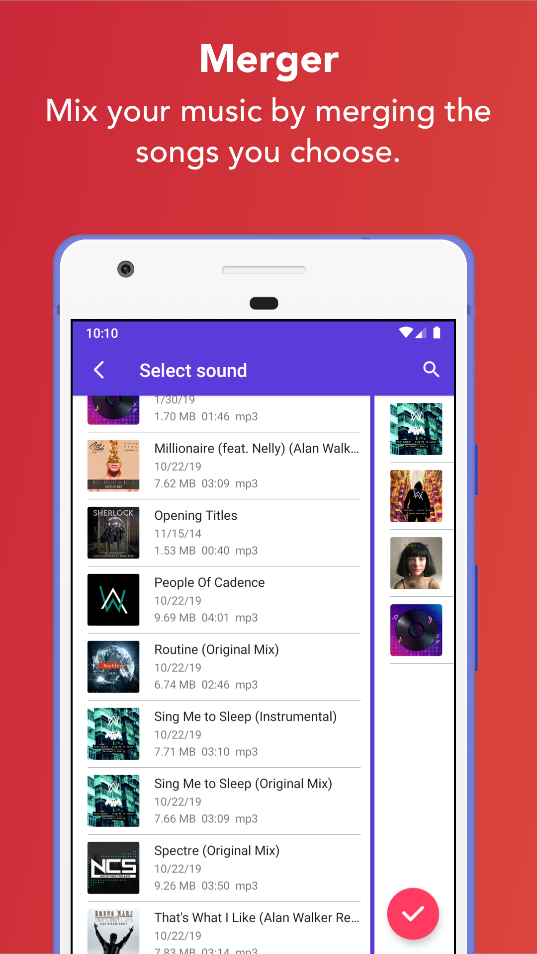 اسکرین شات 5 برنامه Music Editor: Ringtone & MP3
