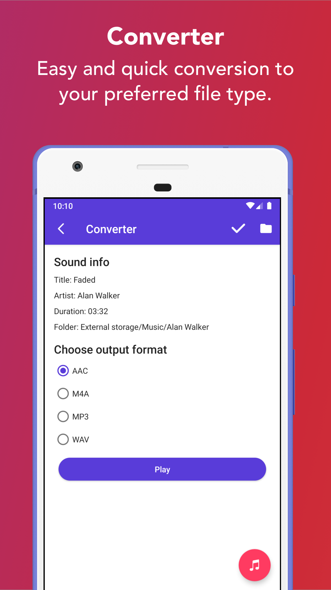 اسکرین شات 4 برنامه Music Editor: Ringtone & MP3
