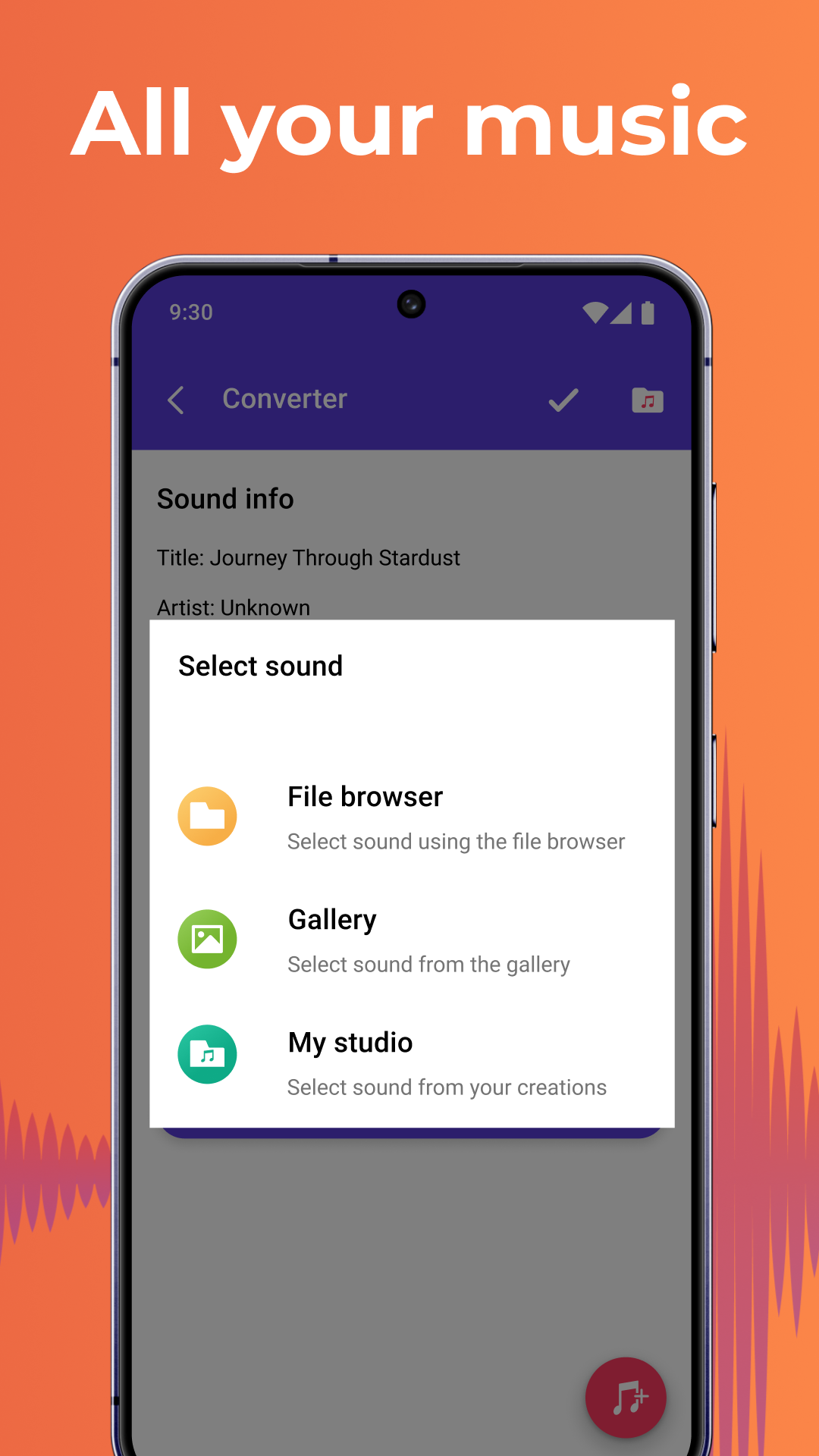 اسکرین شات 6 برنامه Music Editor: Ringtone & MP3