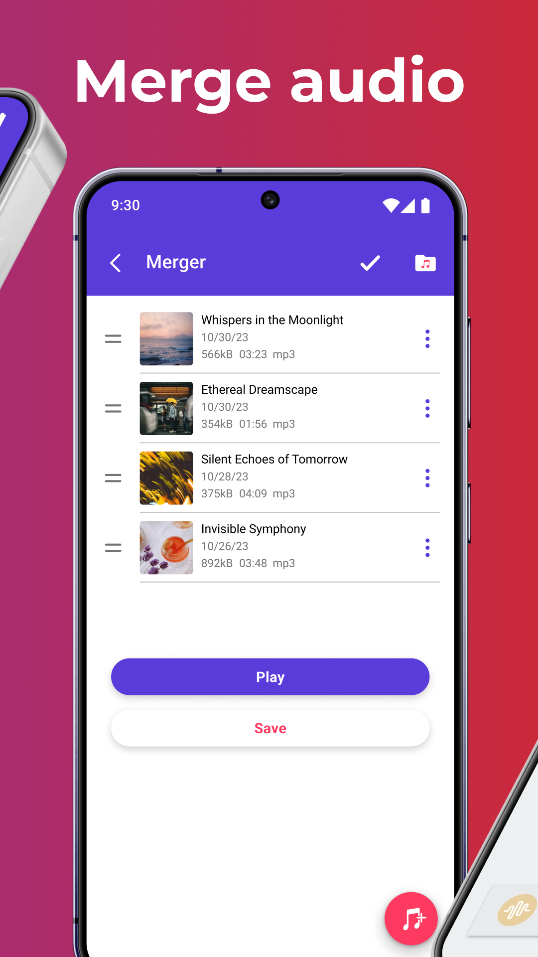 اسکرین شات 3 برنامه Music Editor: Ringtone & MP3
