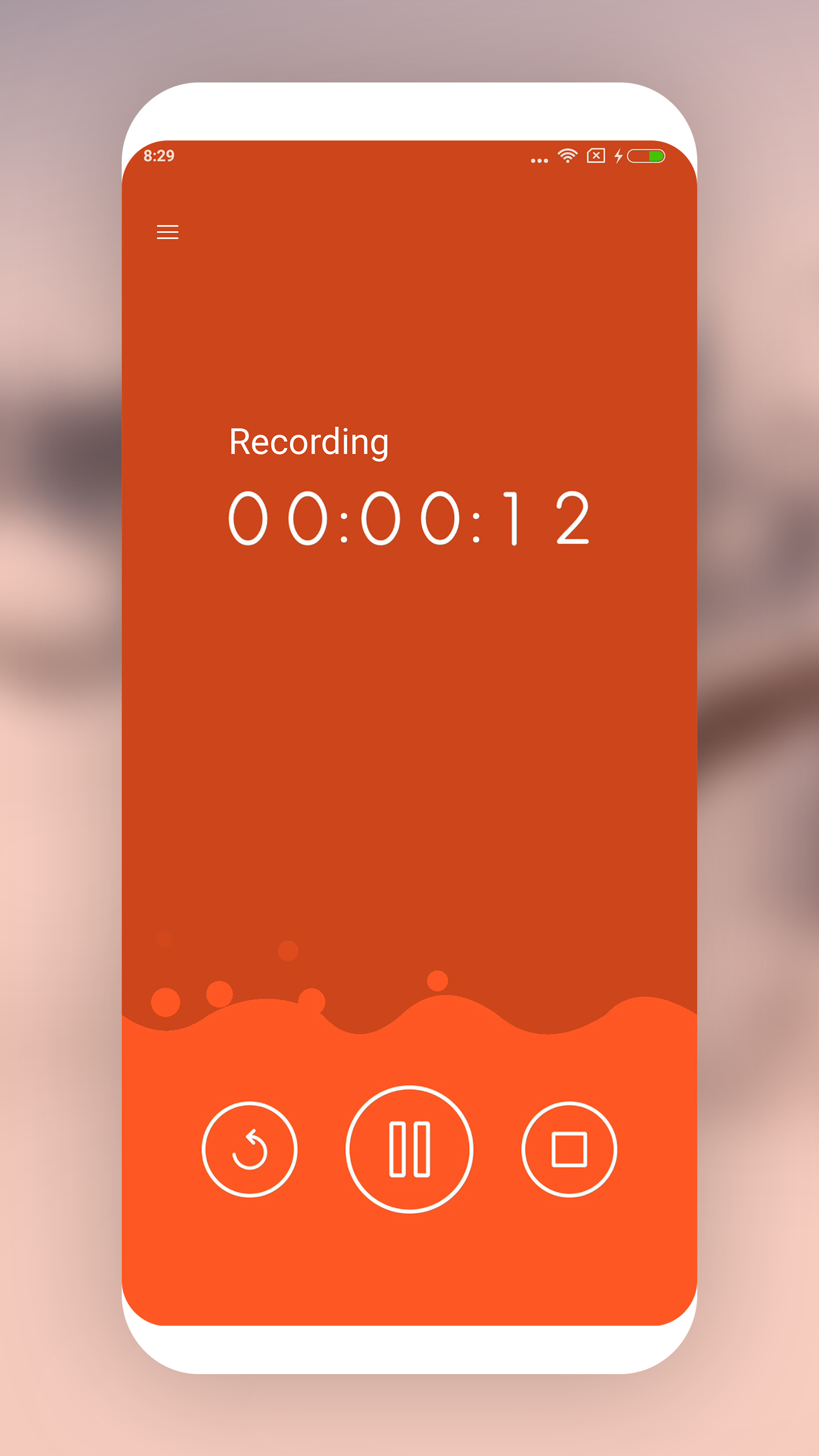 اسکرین شات 2 برنامه MP3 Recorder