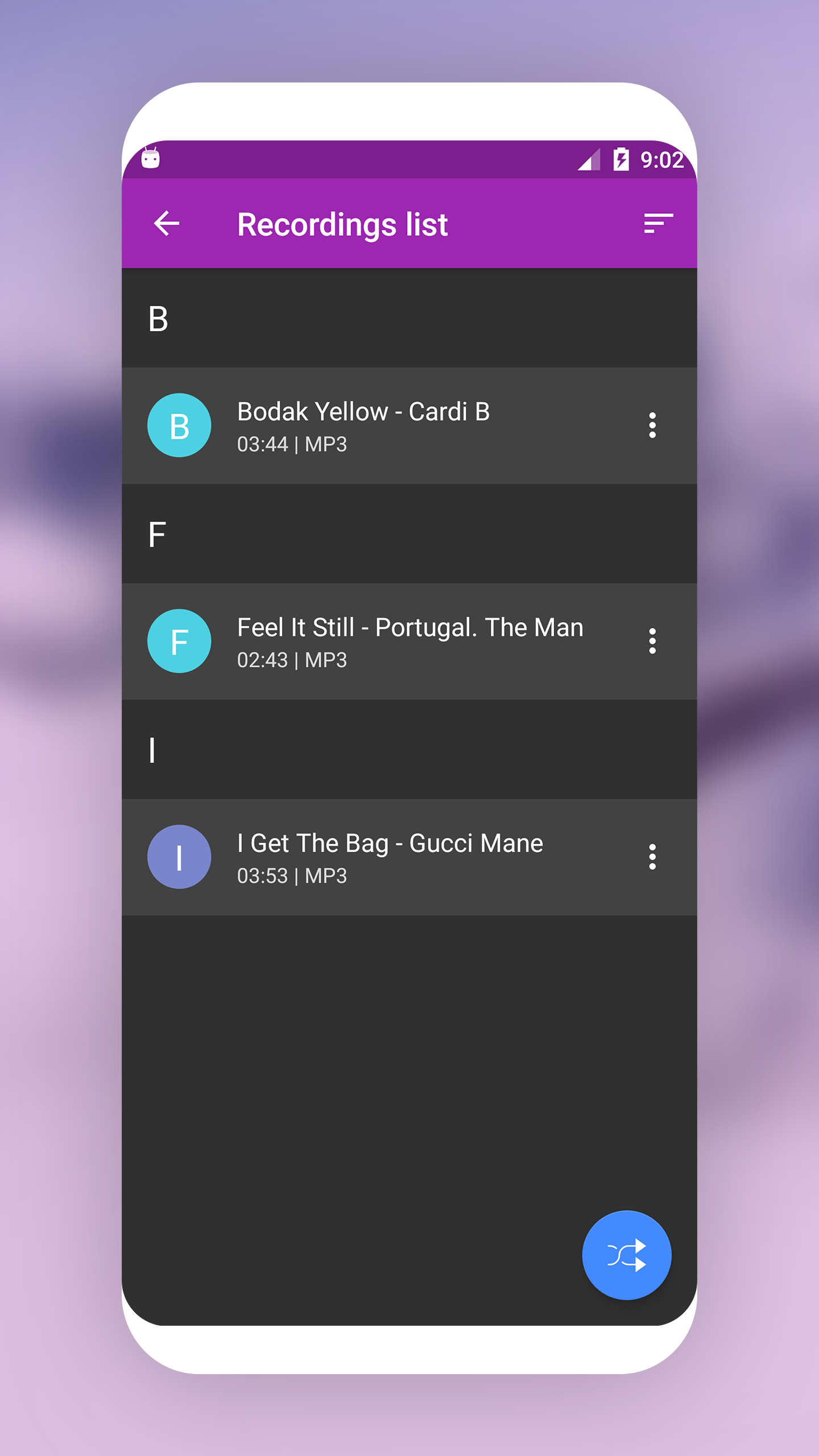 اسکرین شات 7 برنامه MP3 Recorder