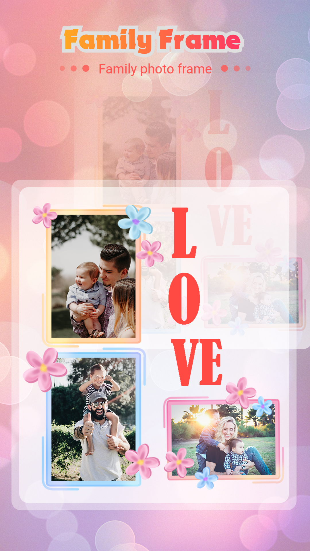 اسکرین شات 2 برنامه Family photo editor & frames