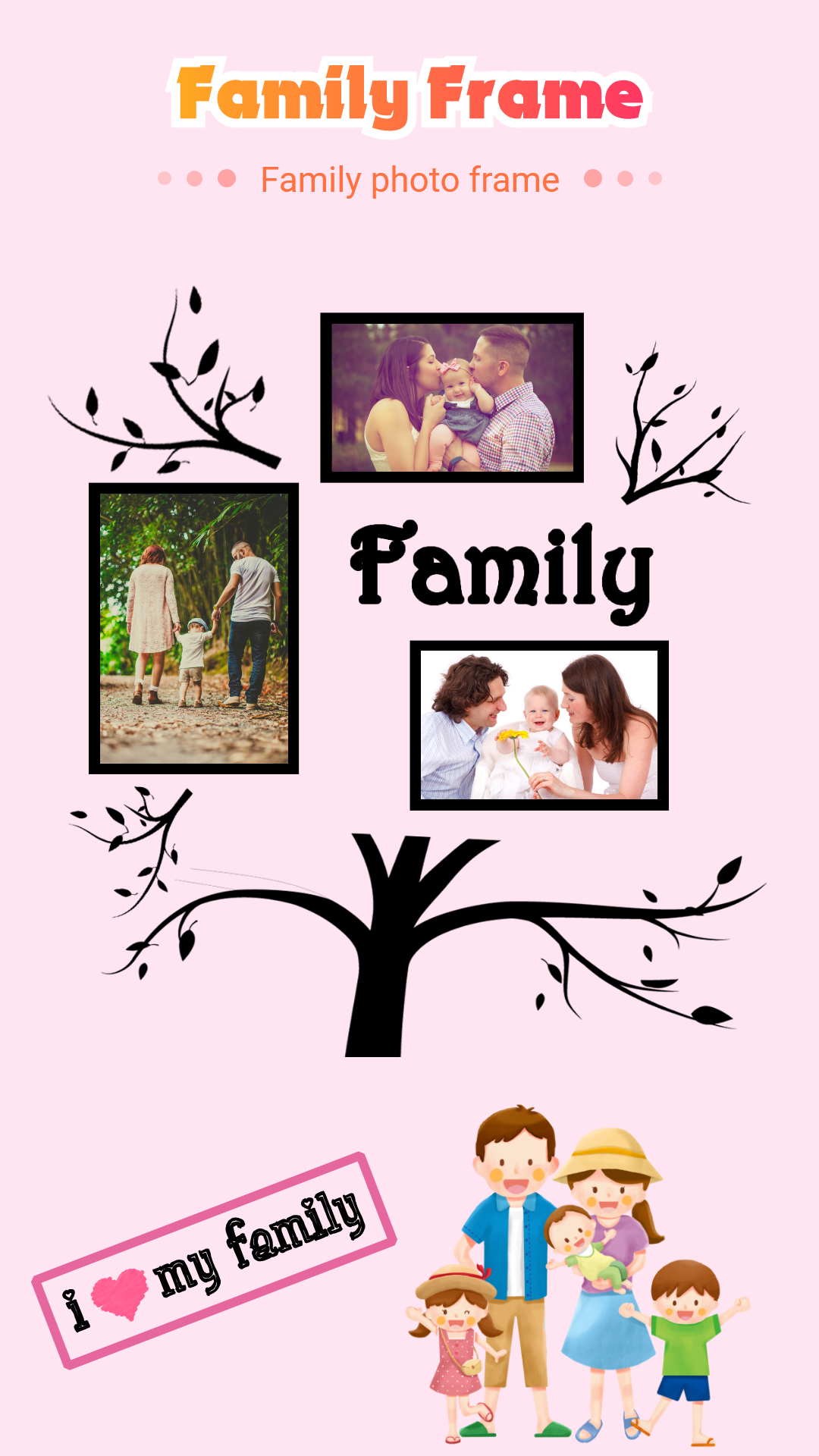 اسکرین شات 6 برنامه Family photo editor & frames