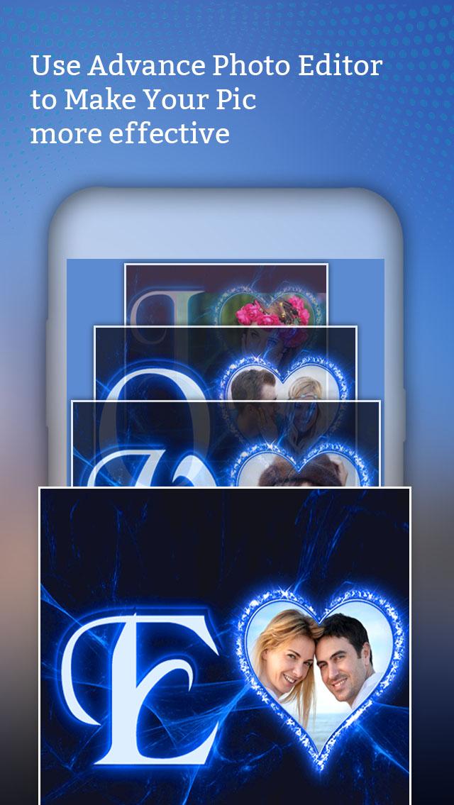 اسکرین شات 4 برنامه Lighting Text Photo Frames