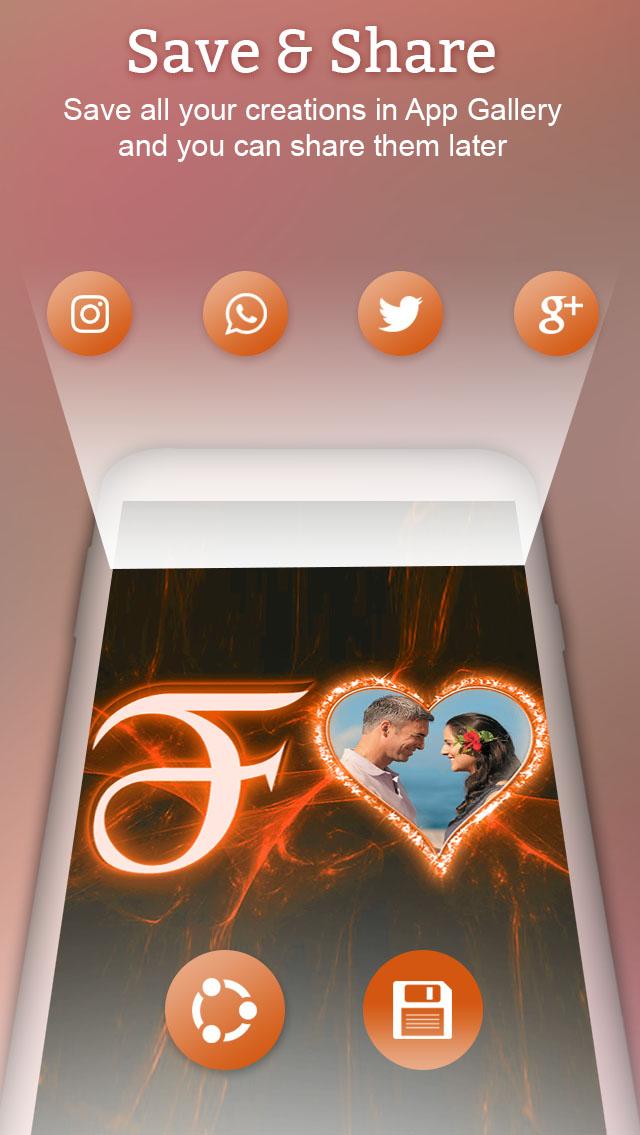 اسکرین شات 7 برنامه Lighting Text Photo Frames