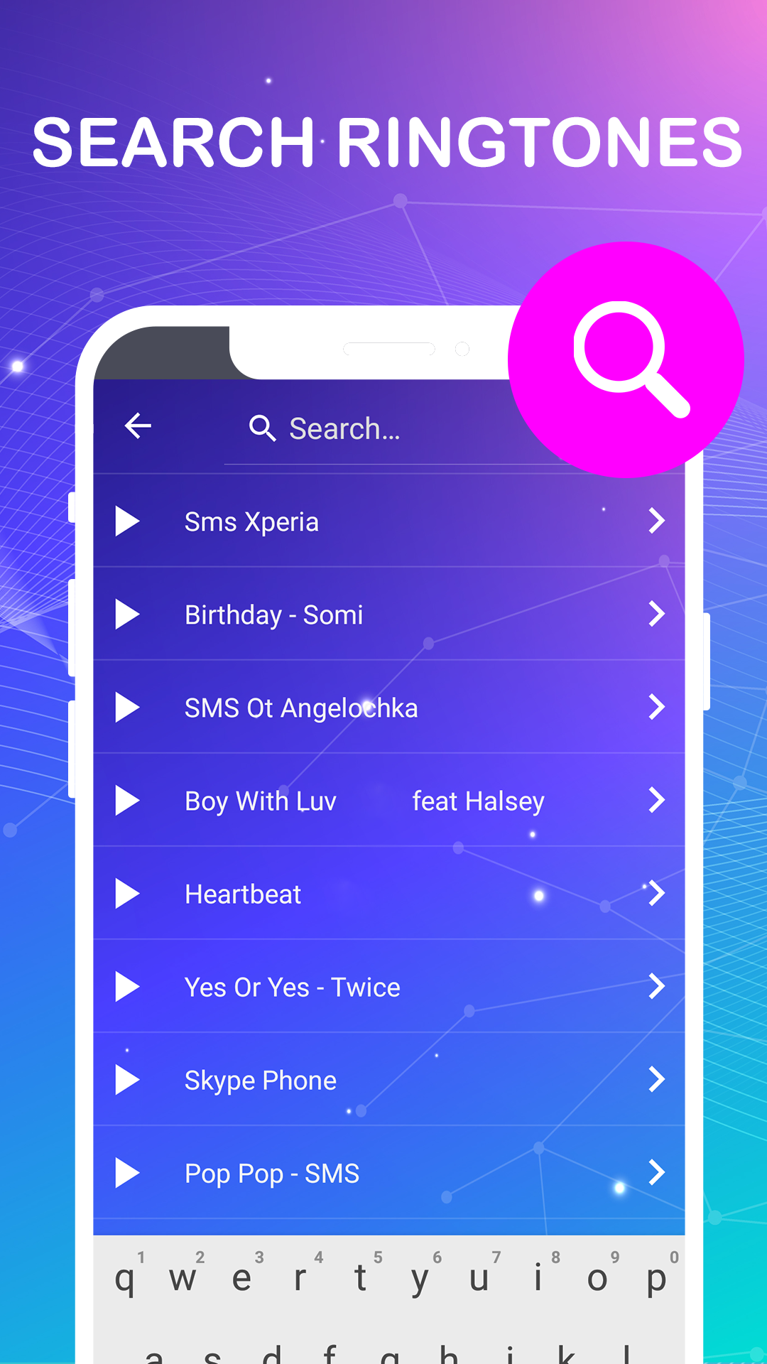 اسکرین شات 5 برنامه Ringtones For Phone