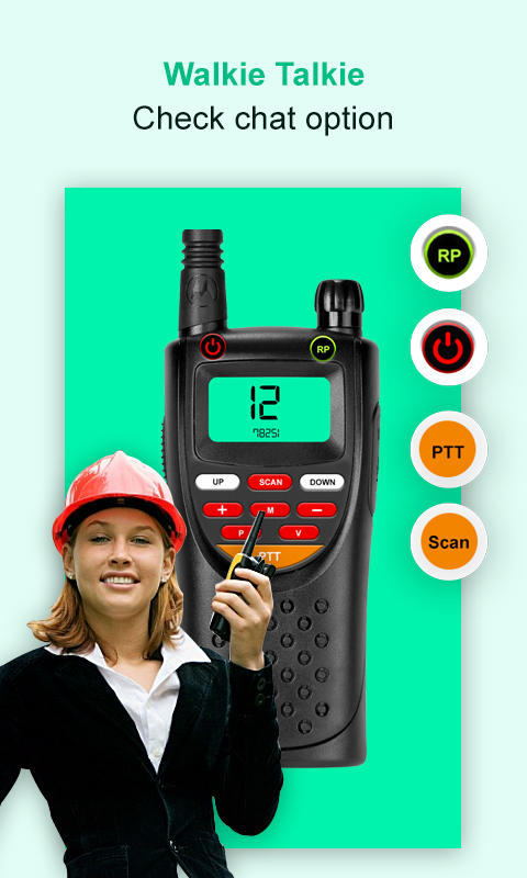 اسکرین شات 2 برنامه Walkie Talkie App: video call