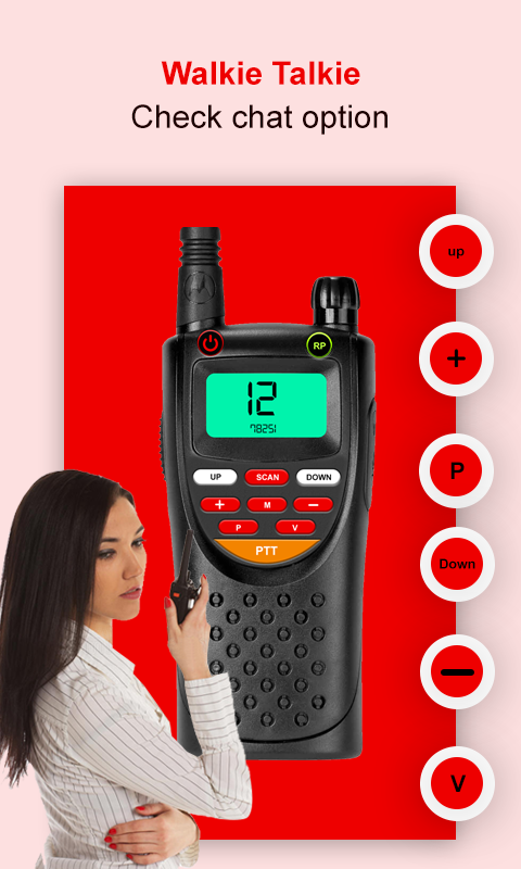 اسکرین شات 4 برنامه Walkie Talkie App: video call