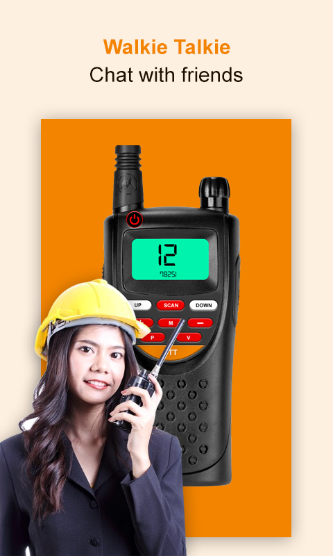 اسکرین شات 1 برنامه Walkie Talkie App: video call